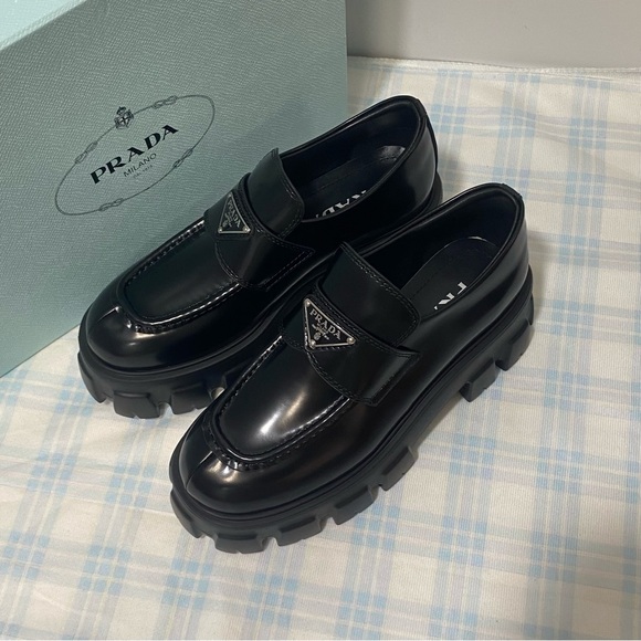 Women's Prada Black Loafers - Picture 1 of 4